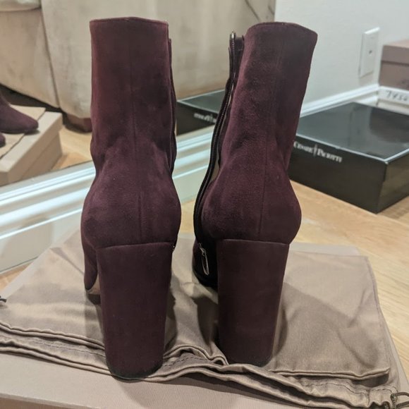 GIANVITO ROSSI Rolling 85 Suede Ankle Boots - Picture 4 of 6